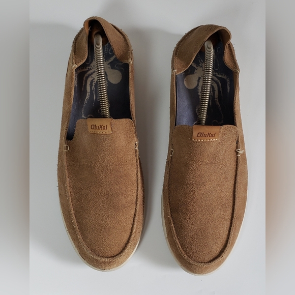 Olukai Nalukai Kala Men\'s Slip On Tan Suede Shoe Size 12 main image 12